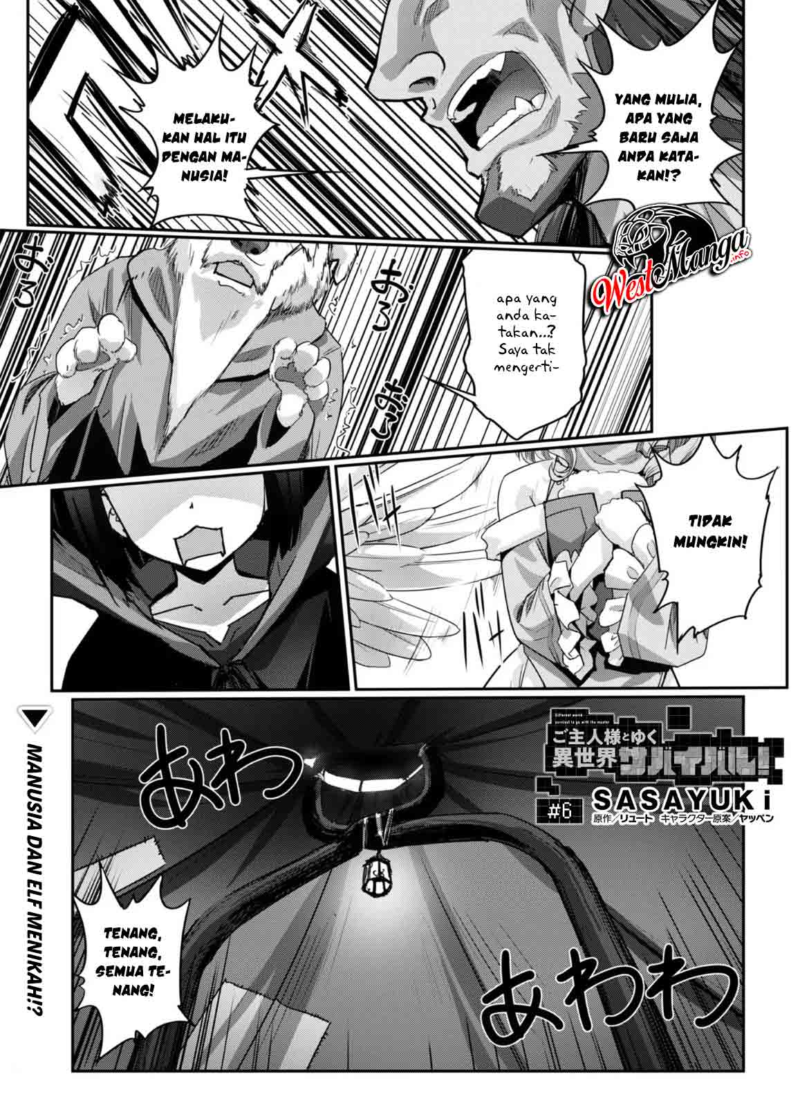 Goshujinsama to Yuku Isekai Survival! The Comic Chapter 6 - halaman 1