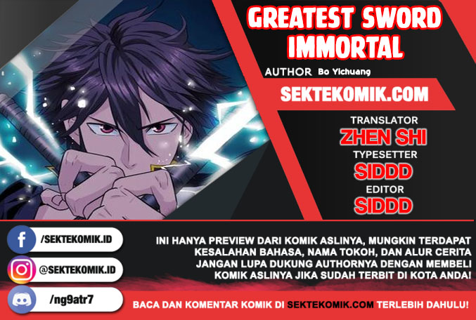 Greatest Sword Immortal Chapter 59 - halaman 1