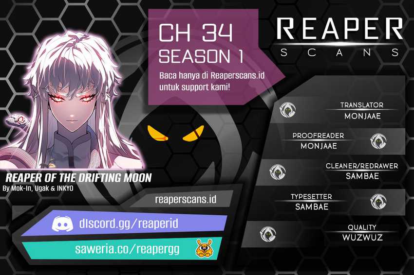 Grim Reaper of the Drifting Moon Chapter 34 - halaman 1