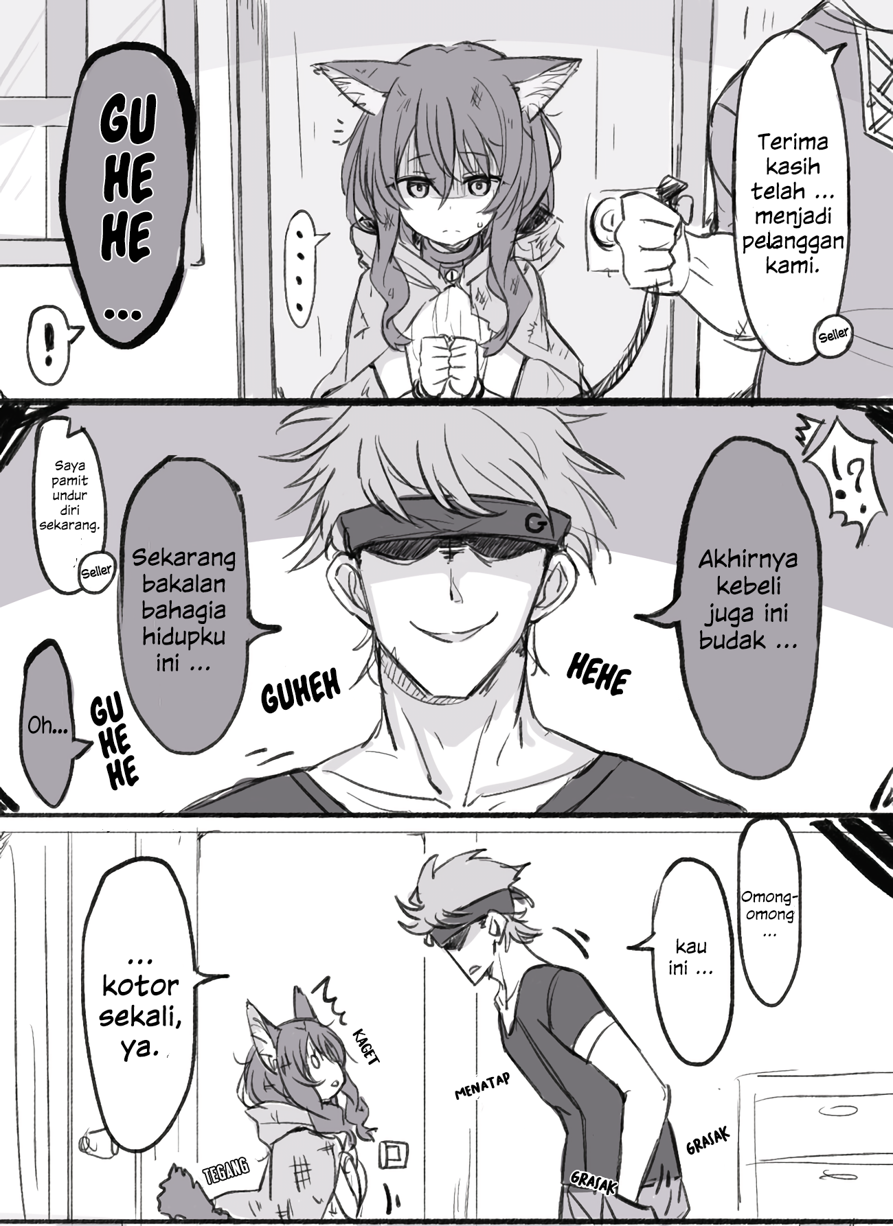 Guhehe-ing The Slave Girl Chapter 1 - halaman 1
