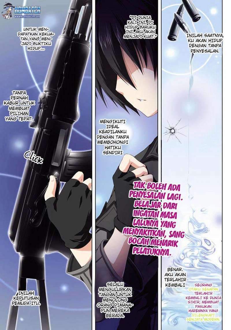 Gunota ga Mahou Sekai ni Tensei Shitara, Gendai Heiki de Guntai Harem o Tsukucchaimashita!? Chapter 1 - halaman 5