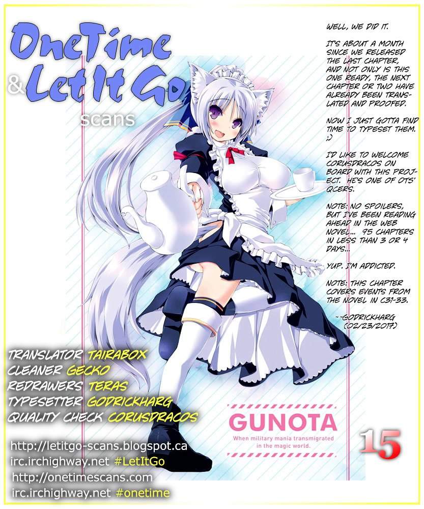 Gunota ga Mahou Sekai ni Tensei Shitara, Gendai Heiki de Guntai Harem o Tsukucchaimashita!? Chapter 15 - halaman 2