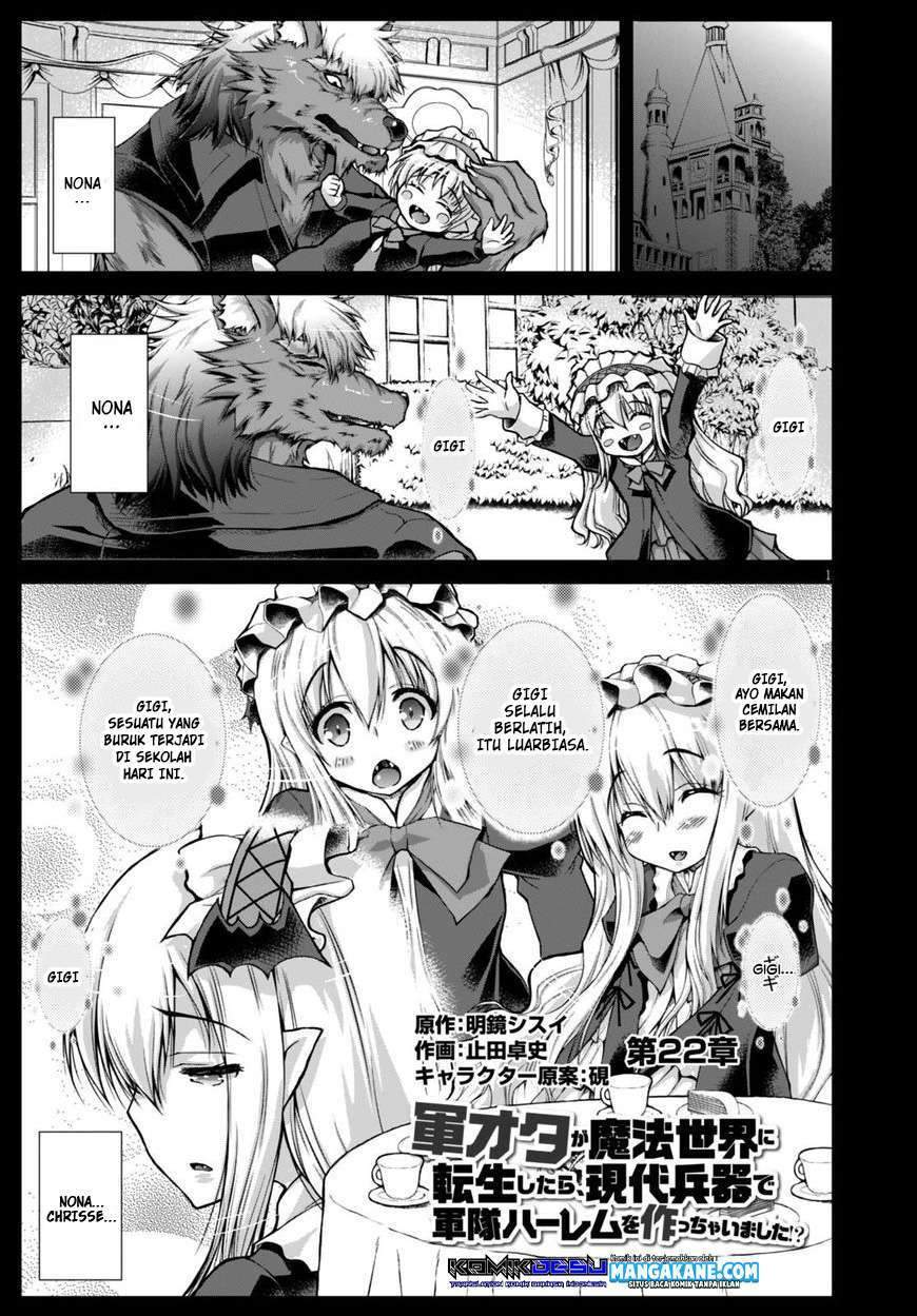Gunota ga Mahou Sekai ni Tensei Shitara, Gendai Heiki de Guntai Harem o Tsukucchaimashita!? Chapter 22 - halaman 4