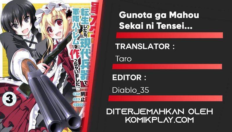 Gunota ga Mahou Sekai ni Tensei Shitara, Gendai Heiki de Guntai Harem o Tsukucchaimashita!? Chapter 25 - halaman 1