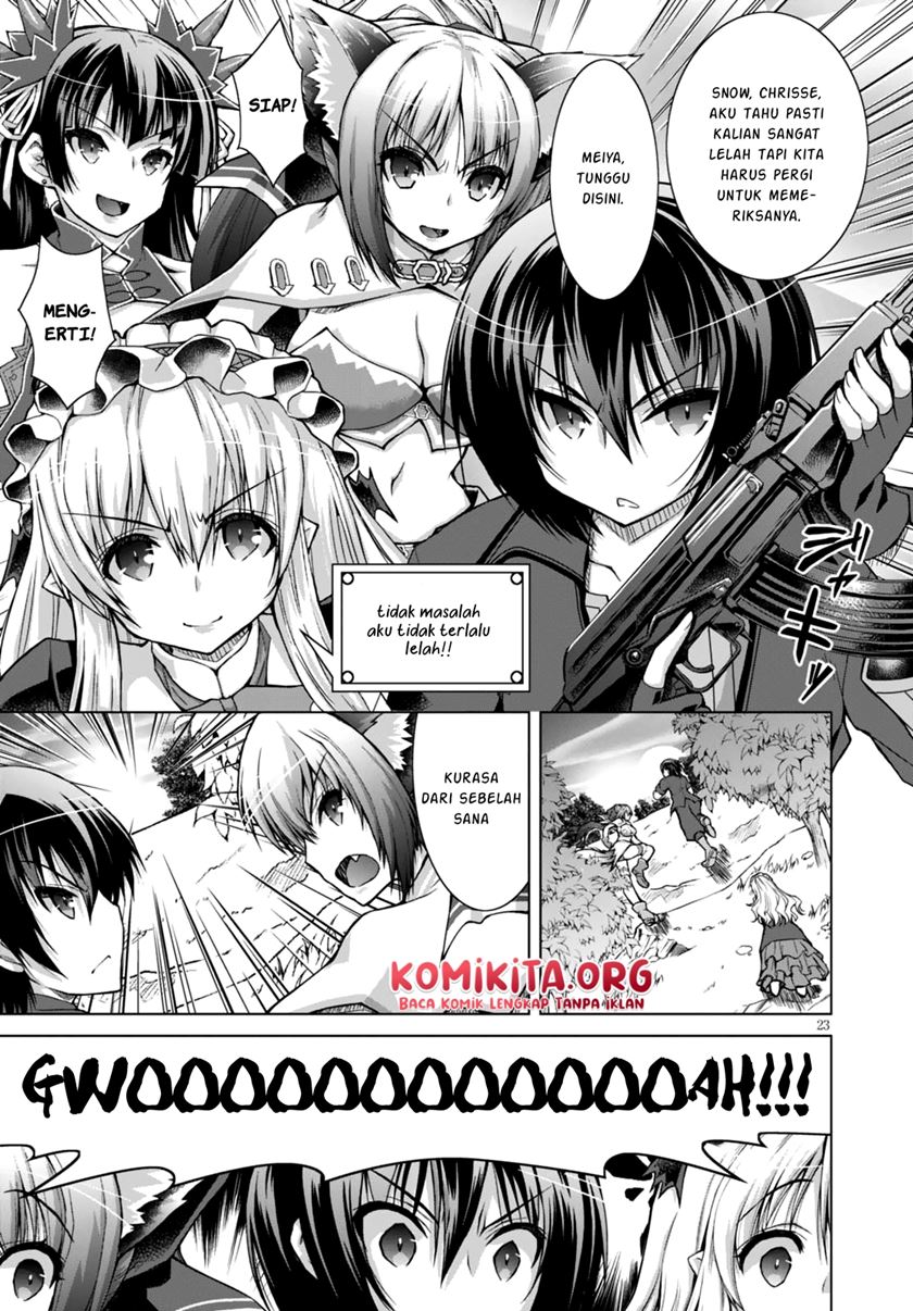 Gunota ga Mahou Sekai ni Tensei Shitara, Gendai Heiki de Guntai Harem o Tsukucchaimashita!? Chapter 27 - halaman 25