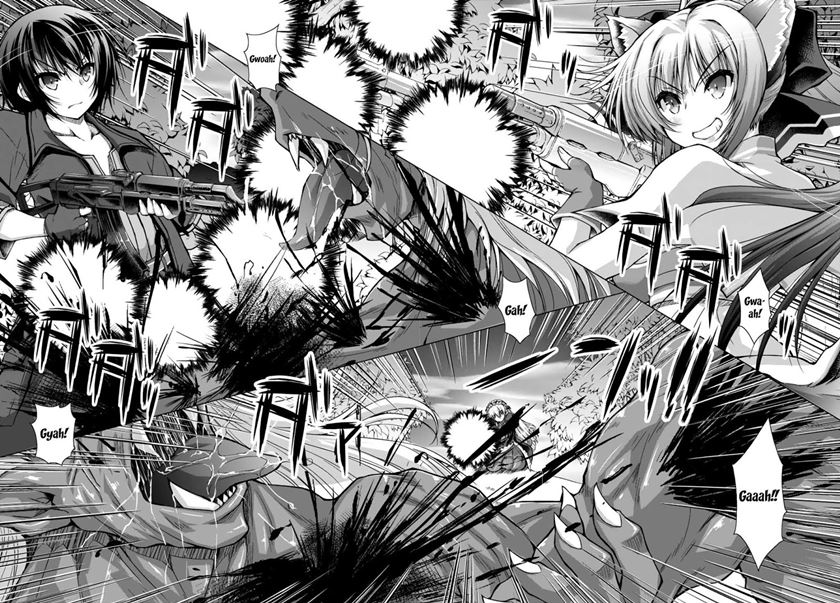 Gunota ga Mahou Sekai ni Tensei Shitara, Gendai Heiki de Guntai Harem o Tsukucchaimashita!? Chapter 27 - halaman 28