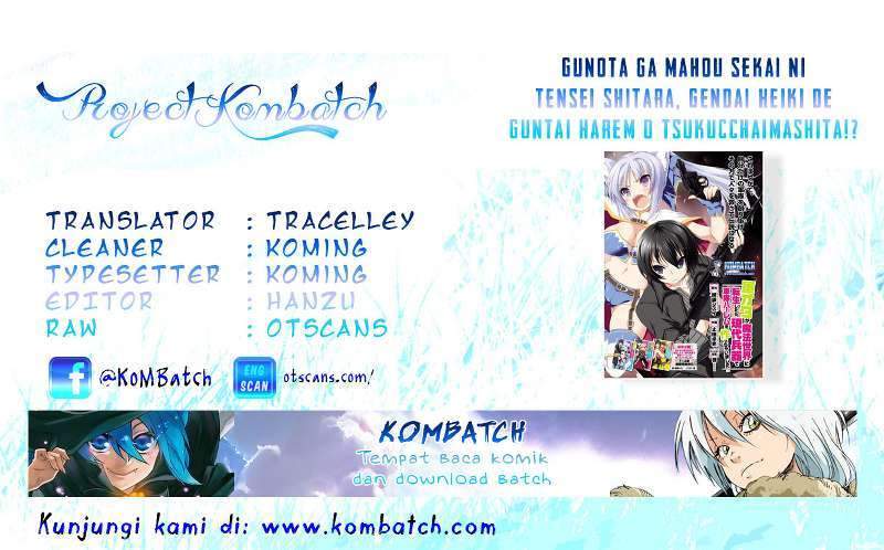 Gunota ga Mahou Sekai ni Tensei Shitara, Gendai Heiki de Guntai Harem o Tsukucchaimashita!? Chapter 7 - halaman 1