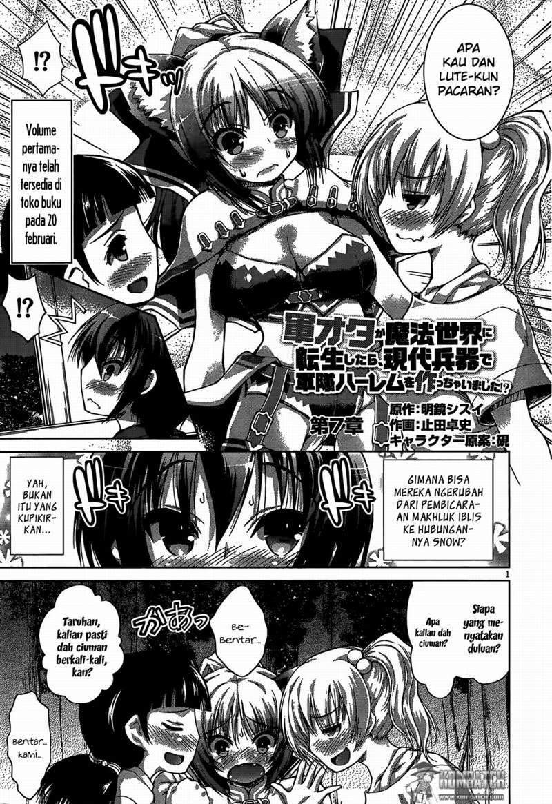 Gunota ga Mahou Sekai ni Tensei Shitara, Gendai Heiki de Guntai Harem o Tsukucchaimashita!? Chapter 7 - halaman 4
