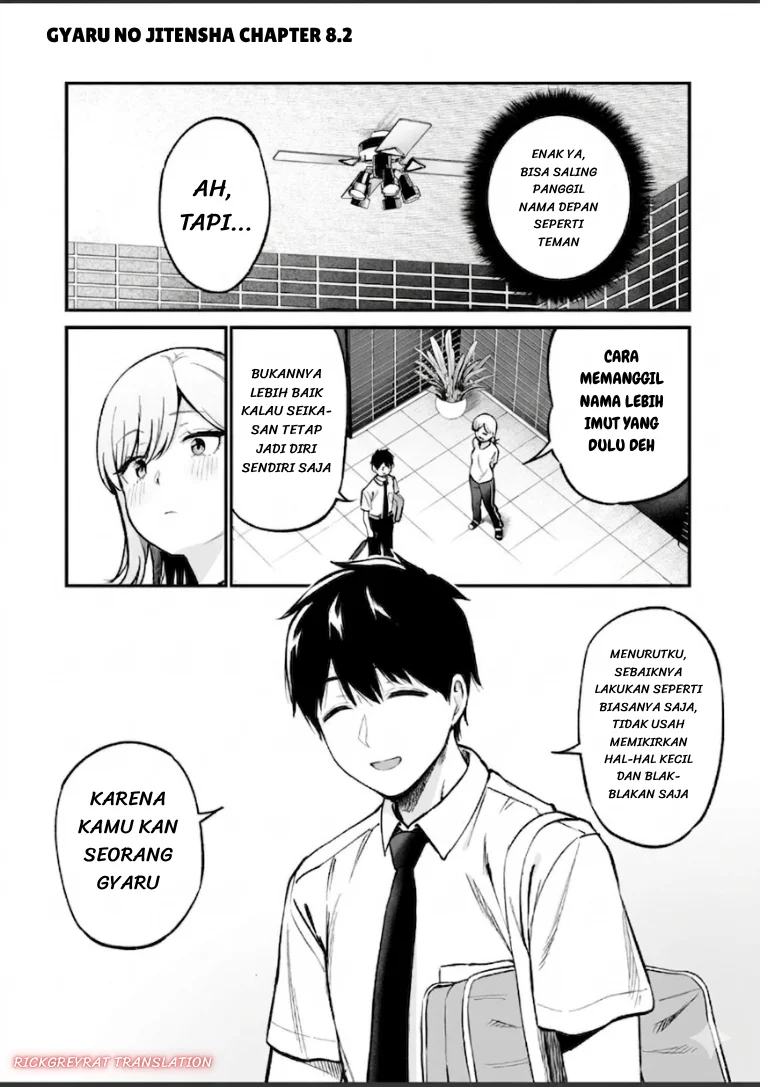 Gyaru no Jitensha o Naoshitara Natsukareta Chapter 8.2 - halaman 2