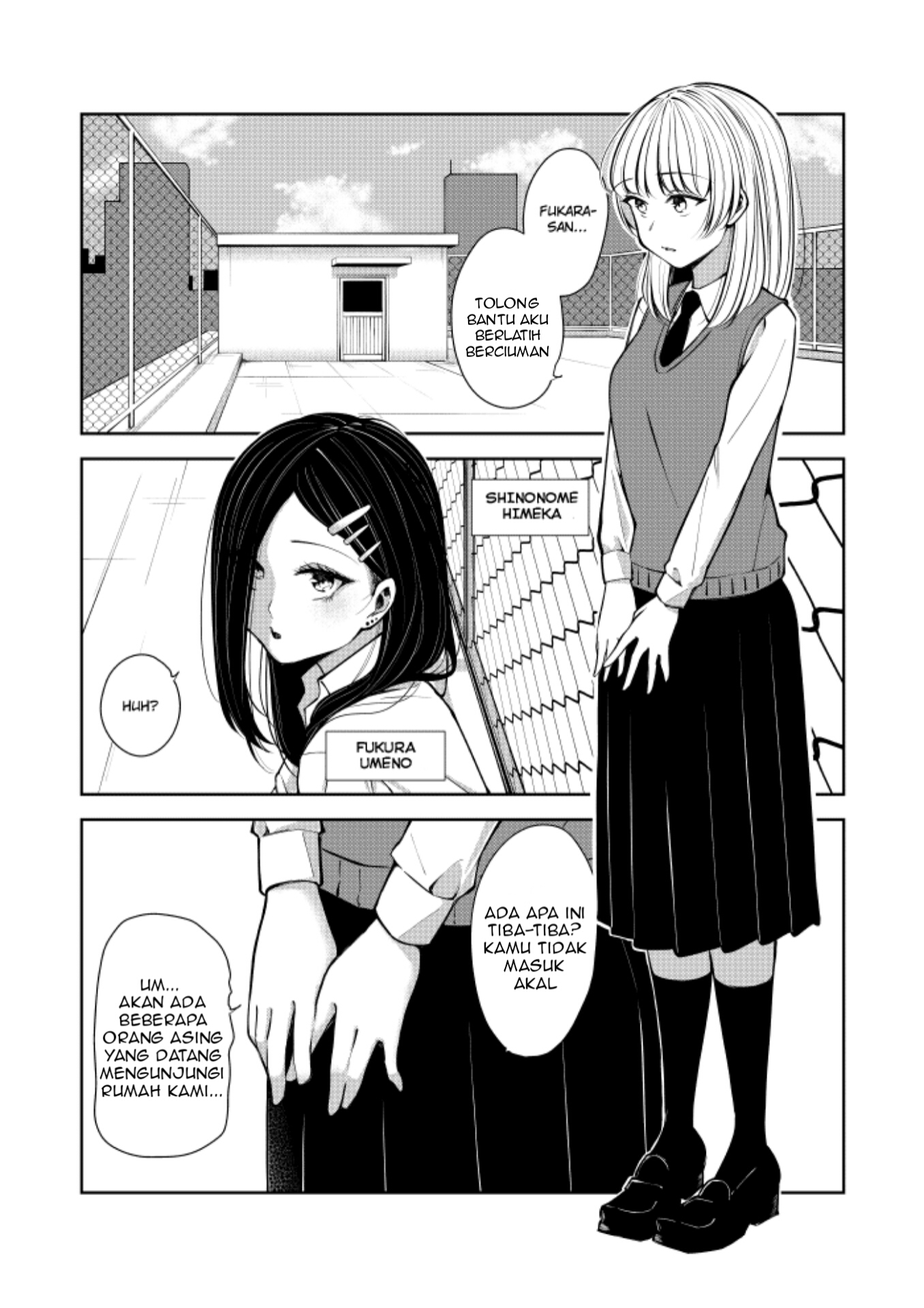 Gyaru to Ojou-sama no Himitsu Tokkun. Chapter 0.1 - halaman 1