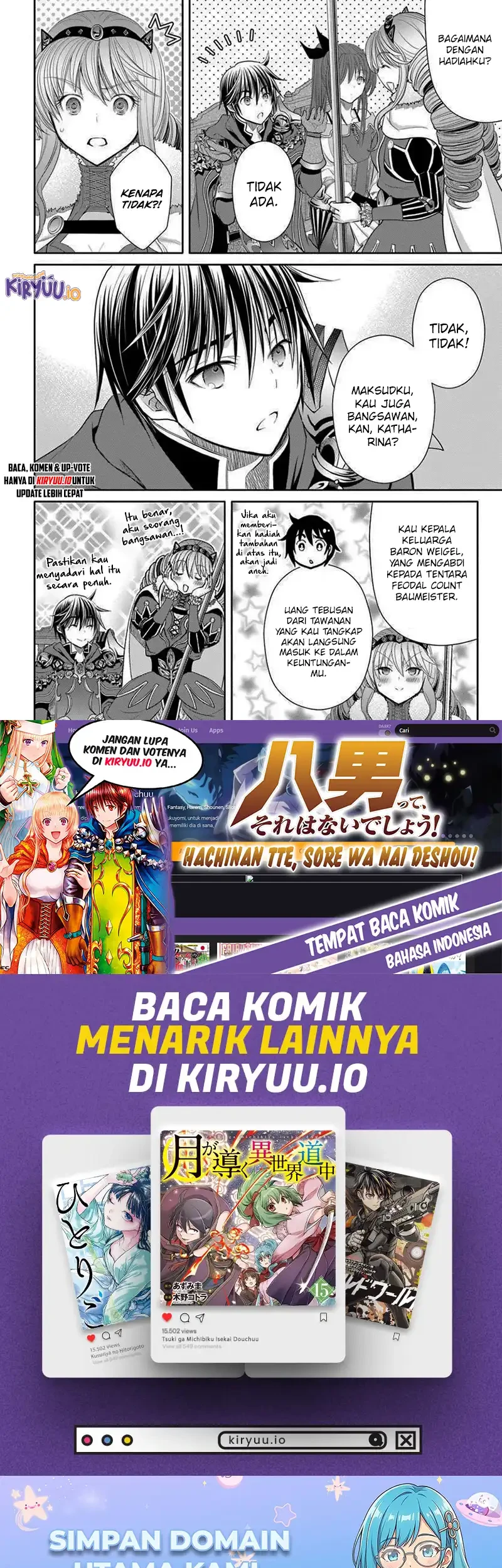 Hachi-nan tte, Sore wa Nai deshou! Chapter 110 - halaman 26