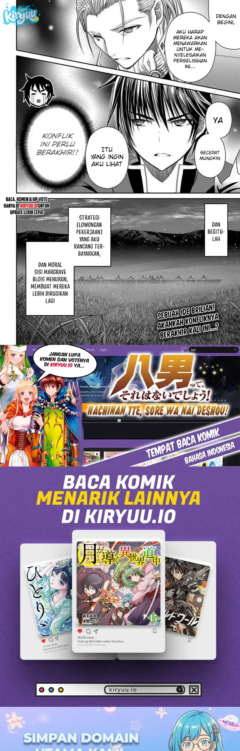 Hachi-nan tte, Sore wa Nai deshou! Chapter 111 - halaman 26