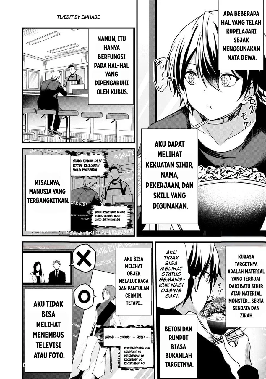 Hai no Sekai wa Kami-no-me de Irodoku: Ore dake Mieru Status de, Saijaku kara Saikyou e Kageagaru Chapter 10 - halaman 5