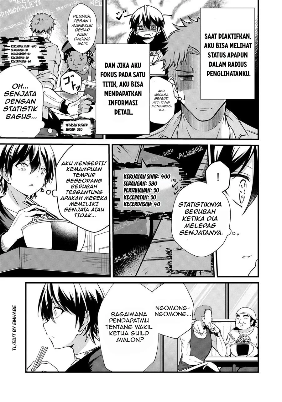 Hai no Sekai wa Kami-no-me de Irodoku: Ore dake Mieru Status de, Saijaku kara Saikyou e Kageagaru Chapter 10 - halaman 6