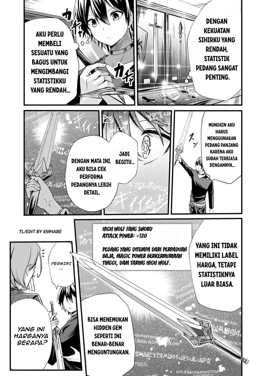 Hai no Sekai wa Kami-no-me de Irodoku: Ore dake Mieru Status de, Saijaku kara Saikyou e Kageagaru Chapter 11 - halaman 6