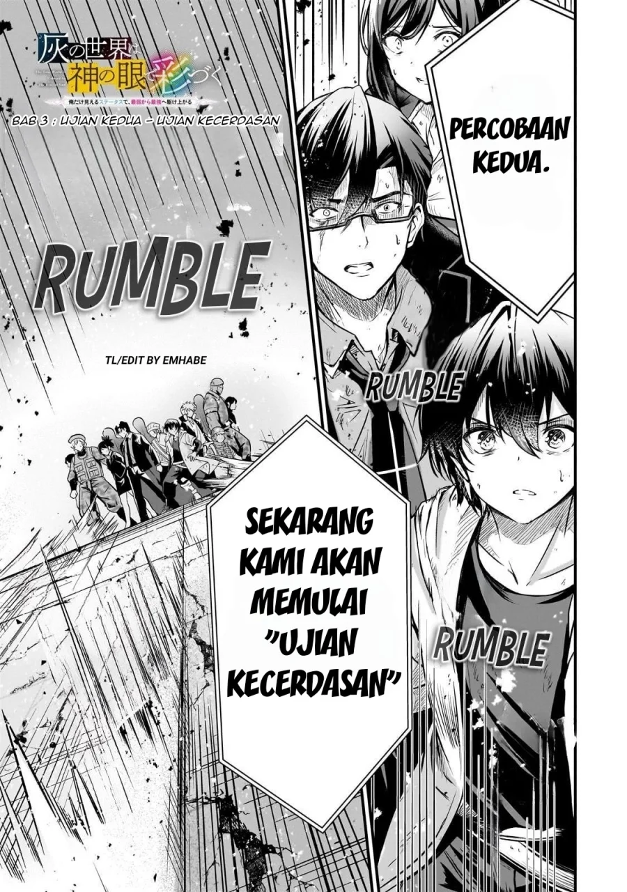 Hai no Sekai wa Kami-no-me de Irodoku: Ore dake Mieru Status de, Saijaku kara Saikyou e Kageagaru Chapter 3 - halaman 2