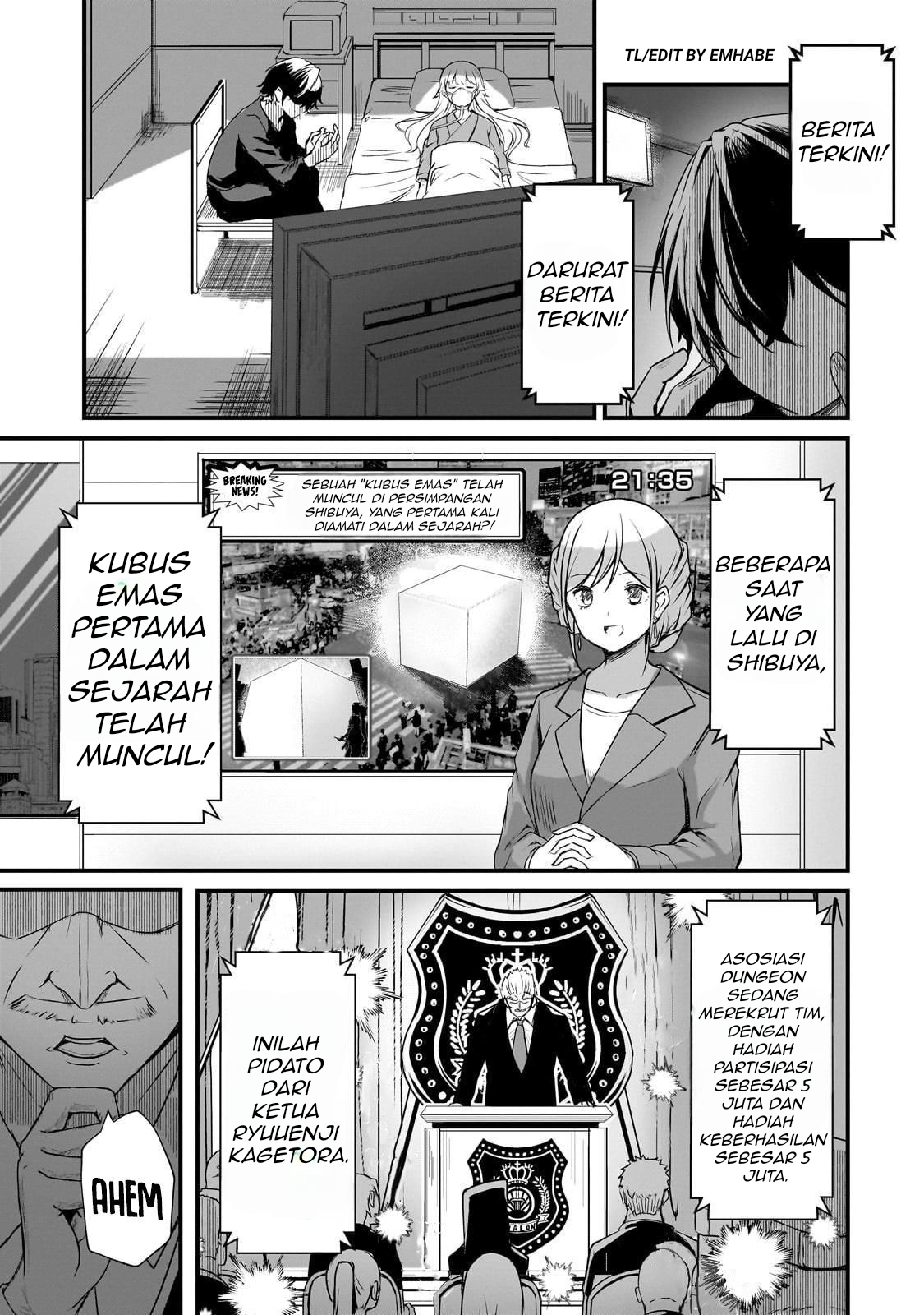 Hai no Sekai wa Kami no Me de Irozuku: Ore dake Mieru Status de, Saijaku kara Saikyou e Kakeagaru Chapter 1 - halaman 41