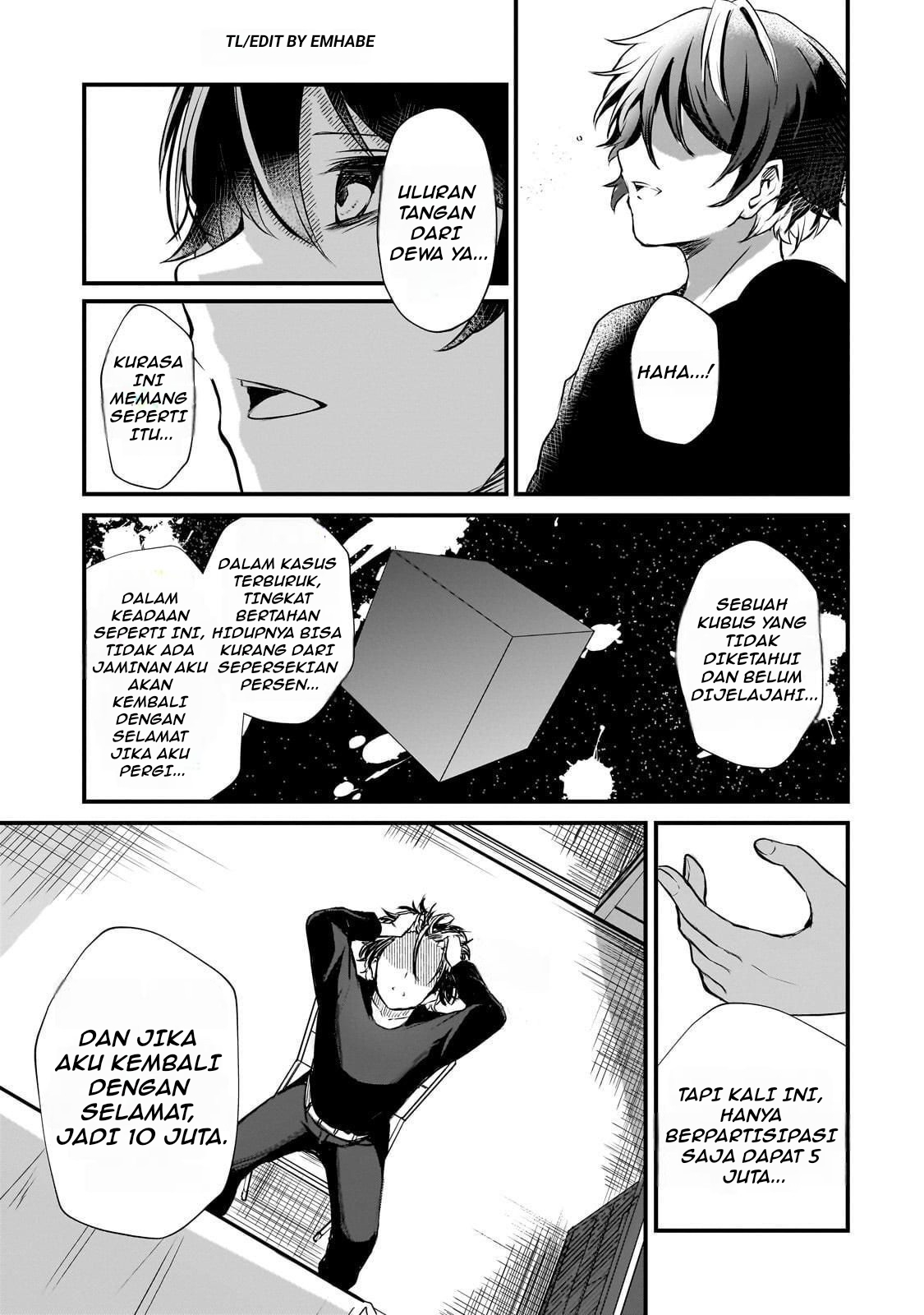 Hai no Sekai wa Kami no Me de Irozuku: Ore dake Mieru Status de, Saijaku kara Saikyou e Kakeagaru Chapter 1 - halaman 43