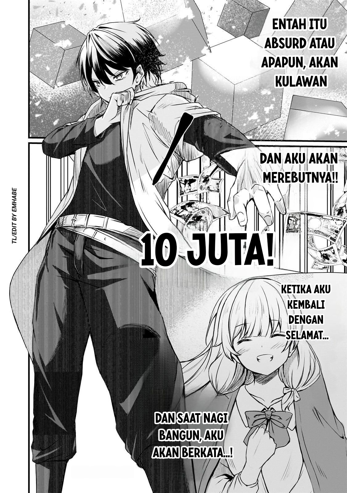 Hai no Sekai wa Kami no Me de Irozuku: Ore dake Mieru Status de, Saijaku kara Saikyou e Kakeagaru Chapter 1 - halaman 45
