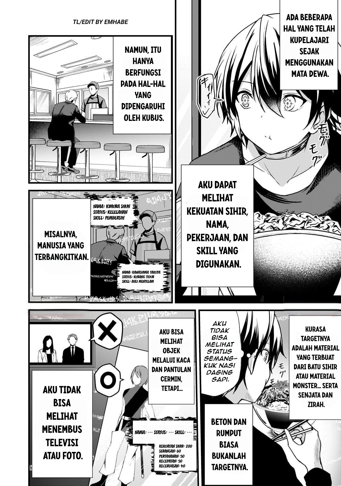Hai no Sekai wa Kami no Me de Irozuku: Ore dake Mieru Status de, Saijaku kara Saikyou e Kakeagaru Chapter 10 - halaman 5