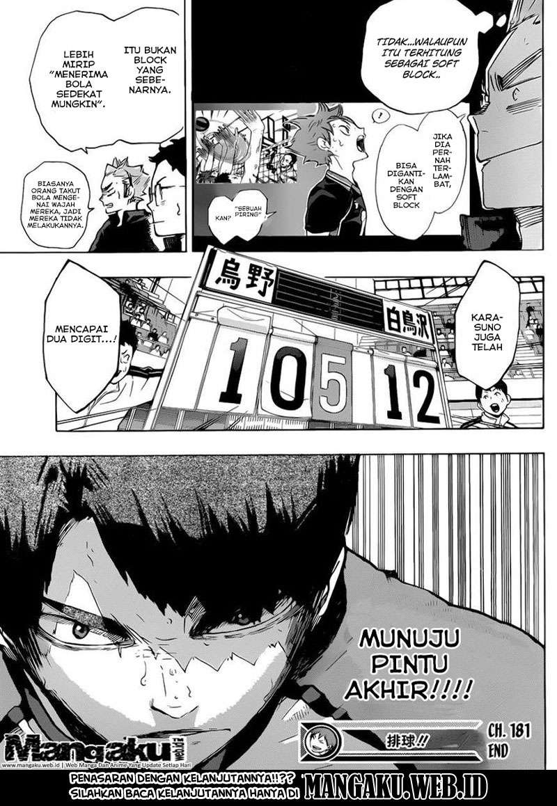 Haikyuu!! Chapter 181 - halaman 17