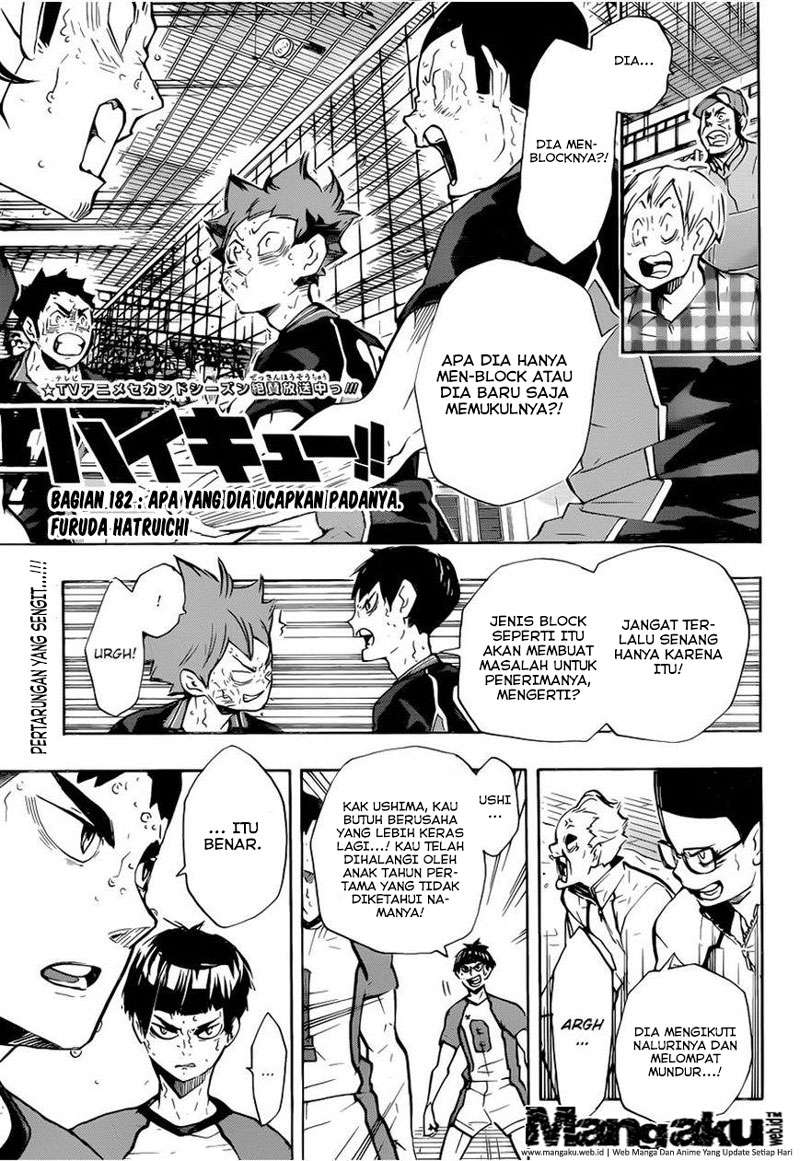 Haikyuu!! Chapter 182 - halaman 2
