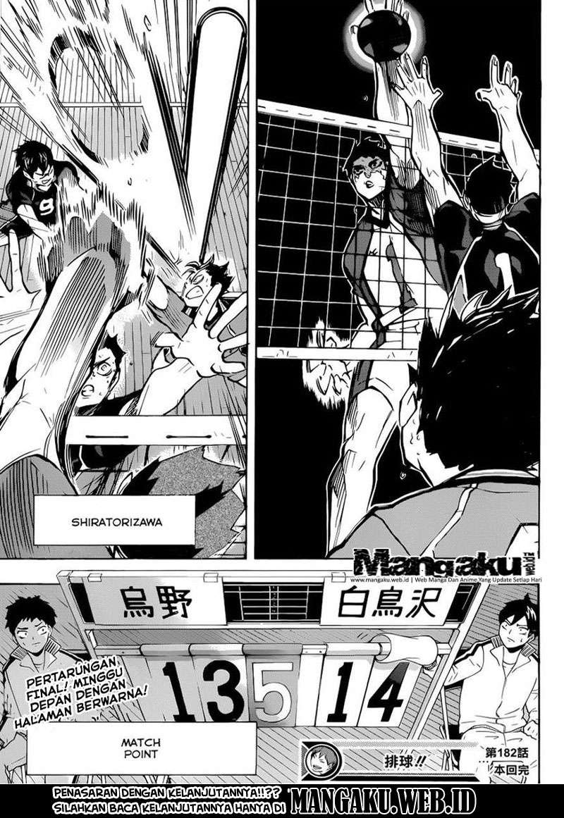 Haikyuu!! Chapter 182 - halaman 20