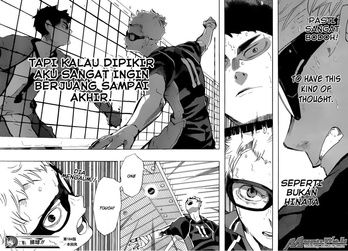 Haikyuu!! Chapter 184 - halaman 18