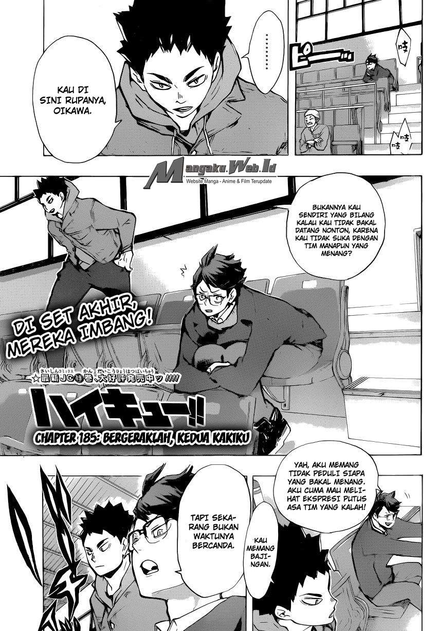 Haikyuu!! Chapter 185 - halaman 2