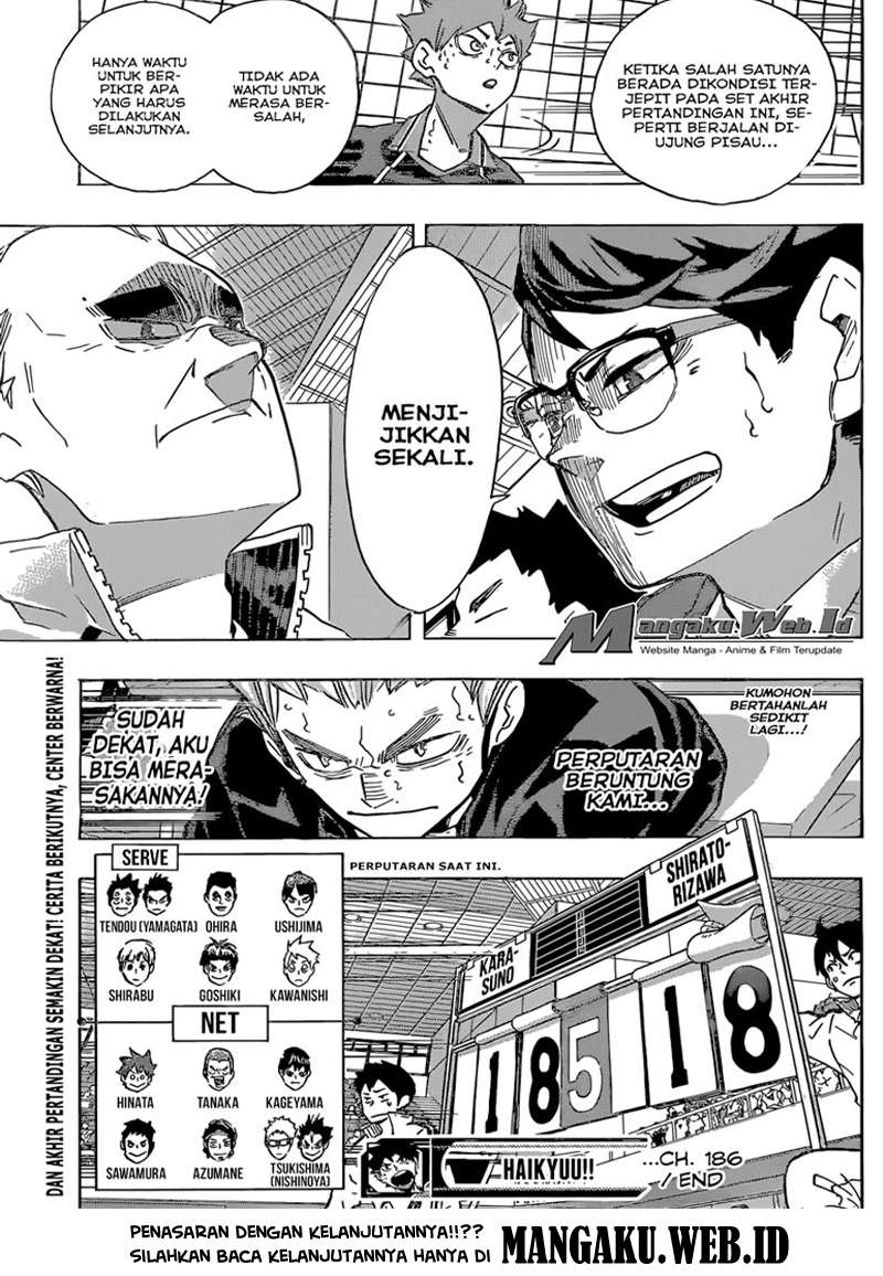 Haikyuu!! Chapter 186 - halaman 20