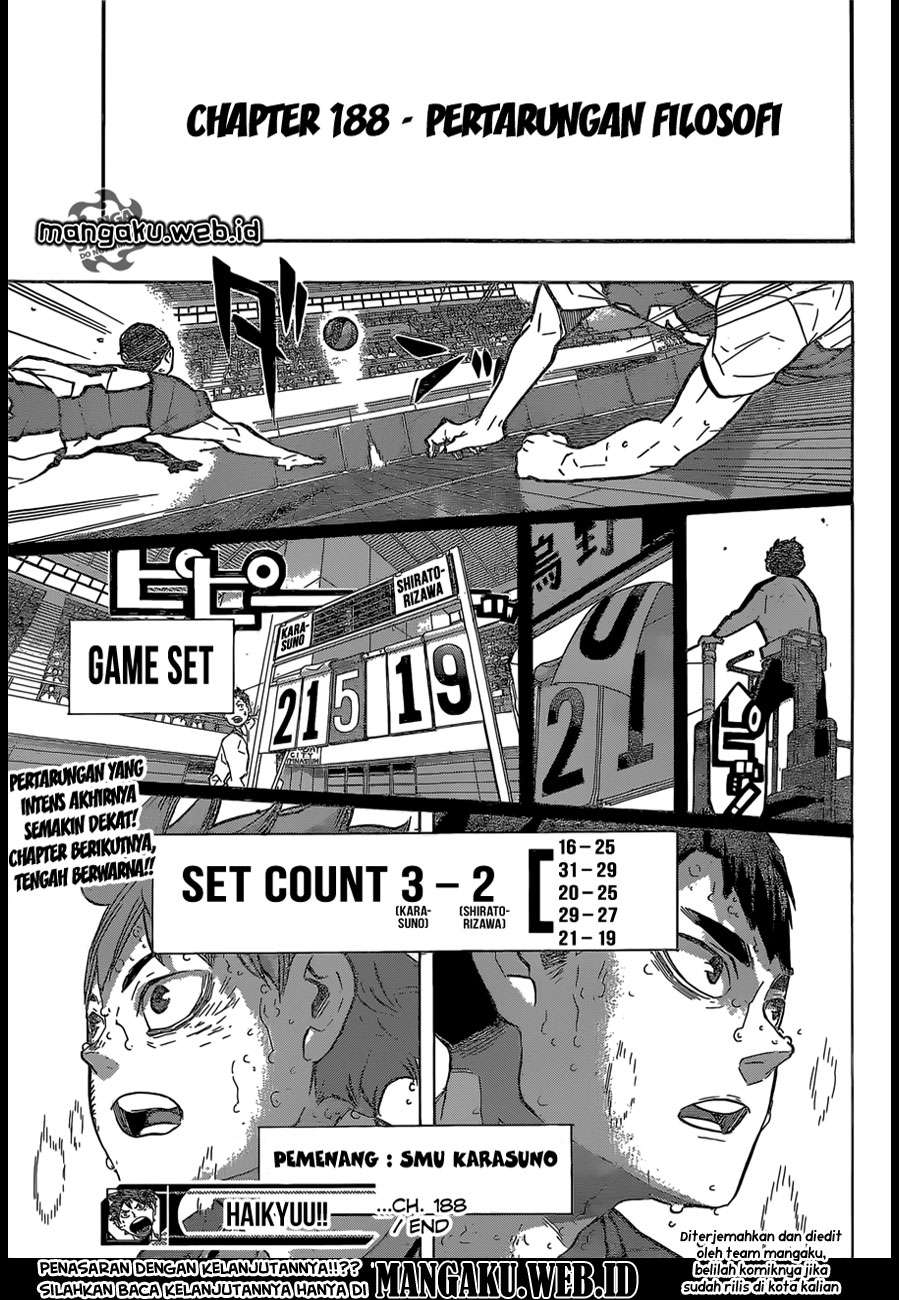 Haikyuu!! Chapter 188 - halaman 18