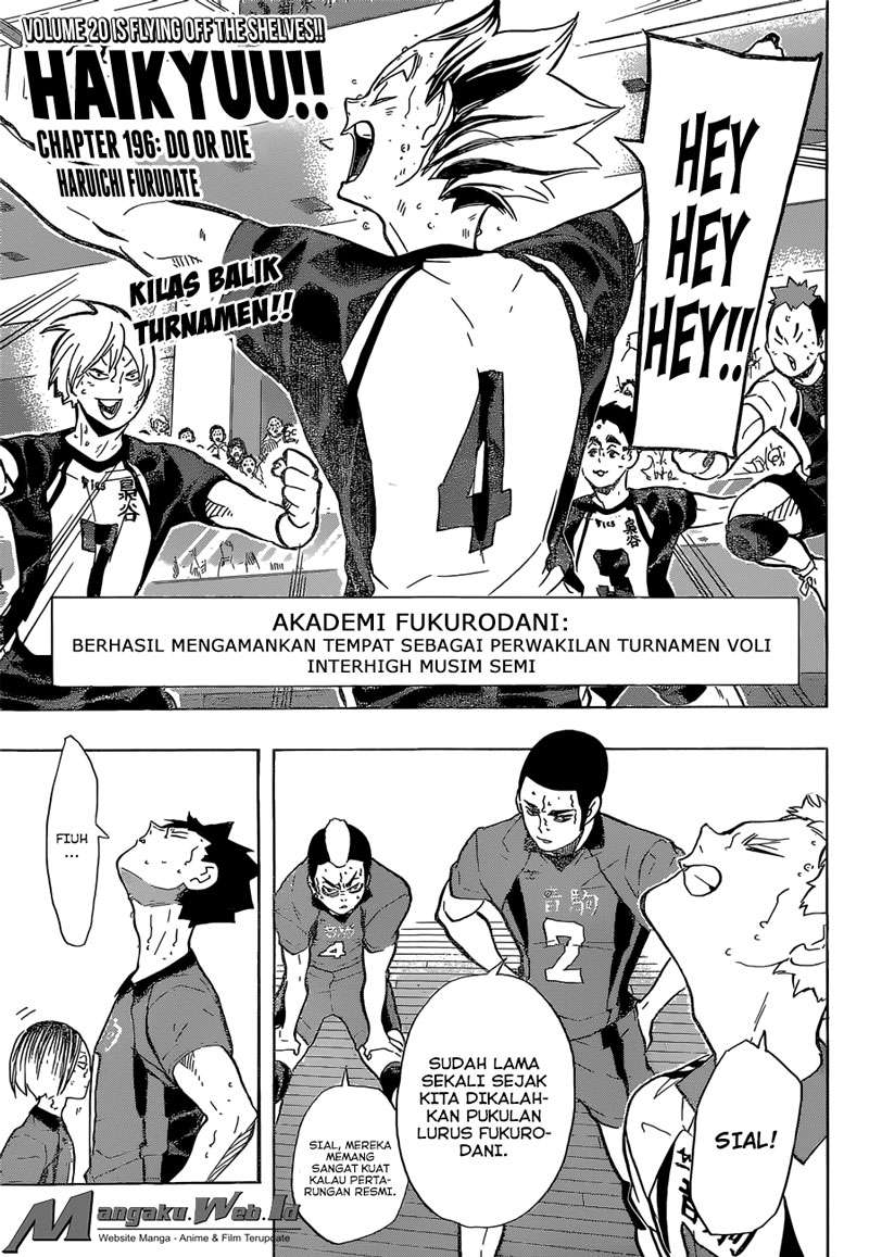 Haikyuu!! Chapter 196 - halaman 2