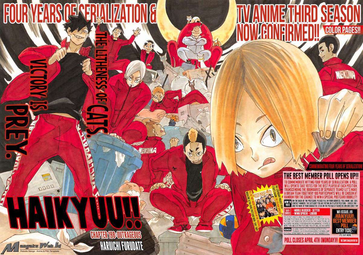 Haikyuu!! Chapter 198 - halaman 3