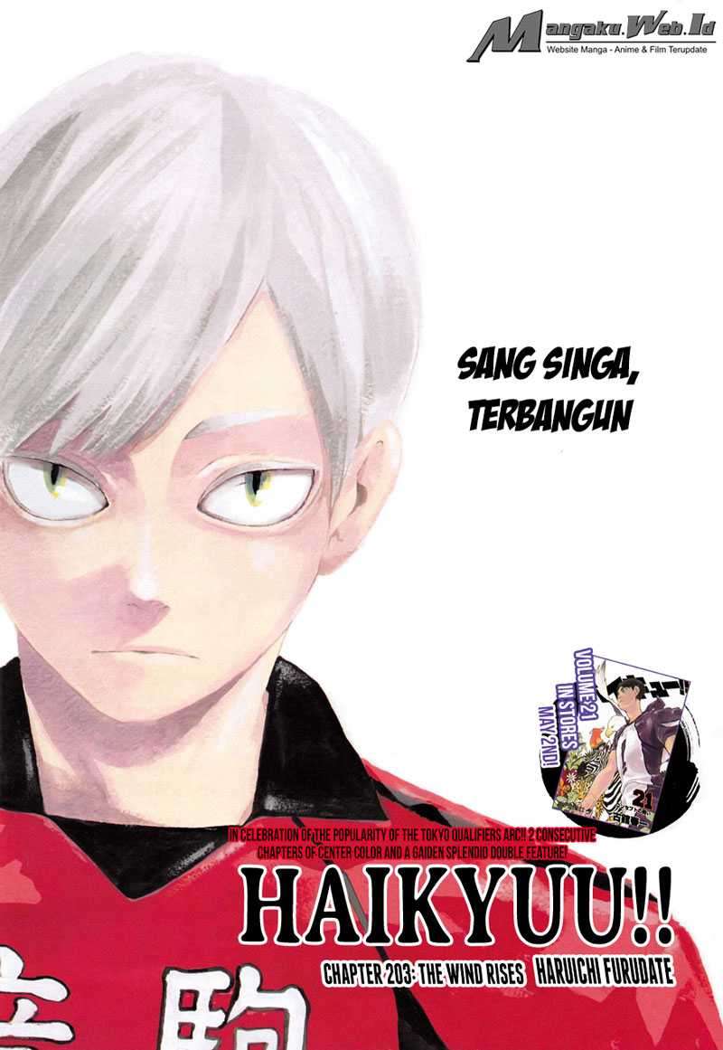 Haikyuu!! Chapter 203 - halaman 1