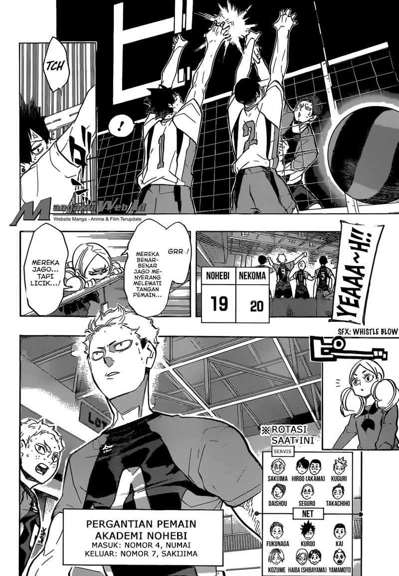 Haikyuu!! Chapter 203 - halaman 10