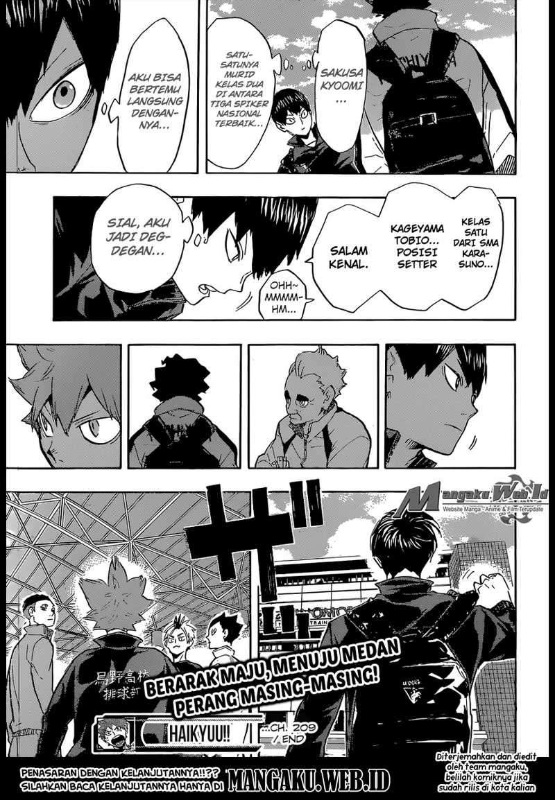 Haikyuu!! Chapter 209 - halaman 20