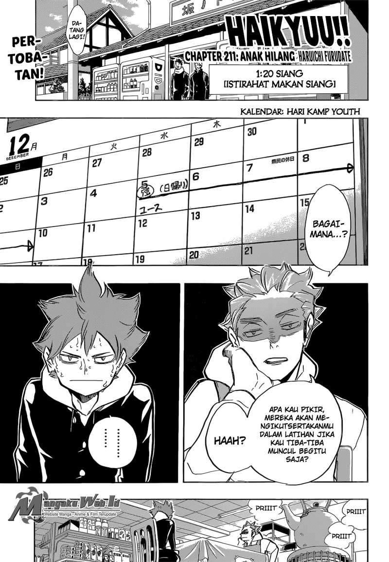Haikyuu!! Chapter 211 - halaman 2