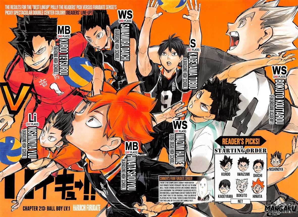 Haikyuu!! Chapter 213 - halaman 3