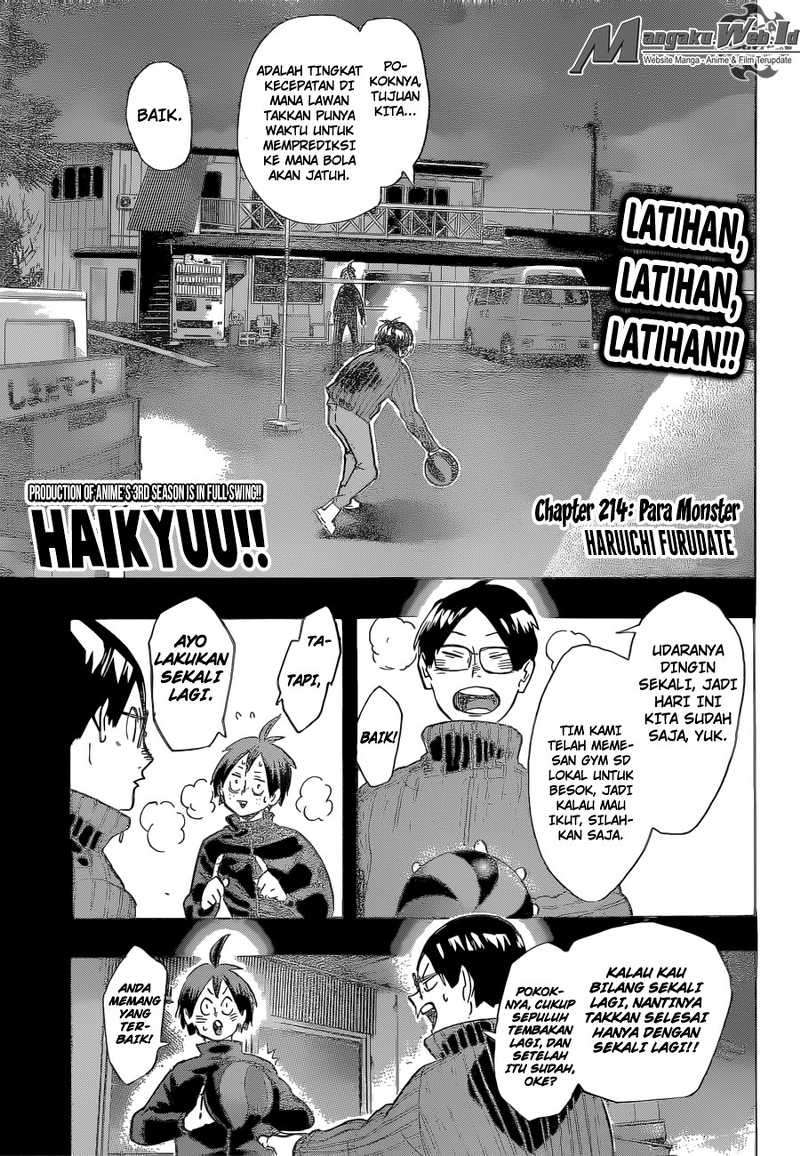 Haikyuu!! Chapter 214 - halaman 2