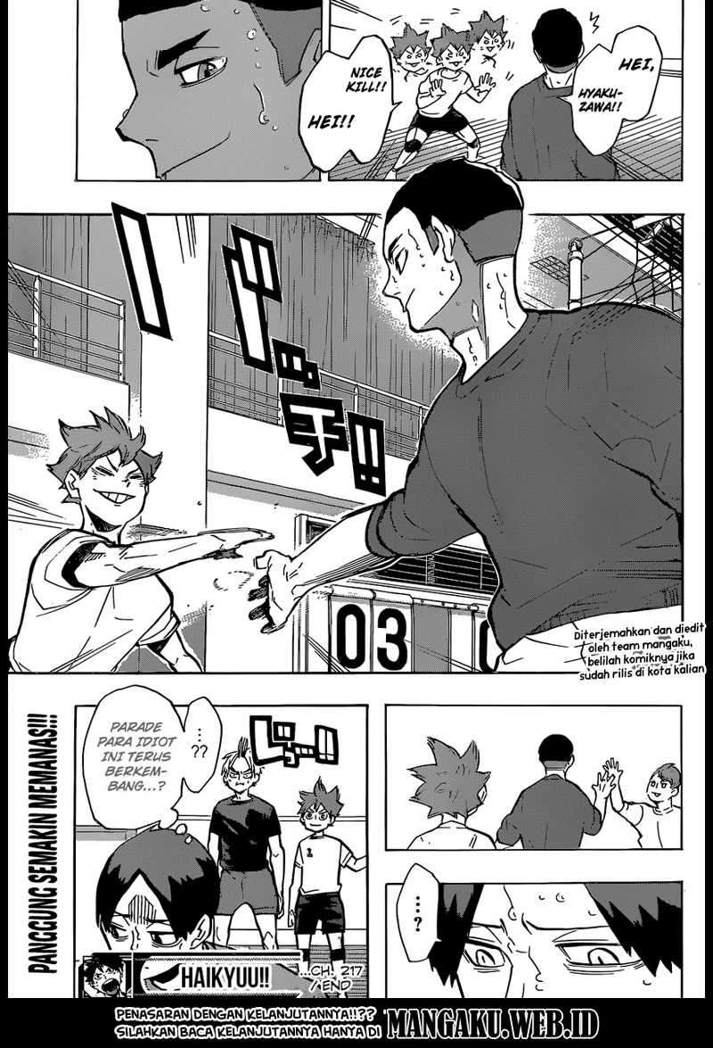 Haikyuu!! Chapter 217 - halaman 20