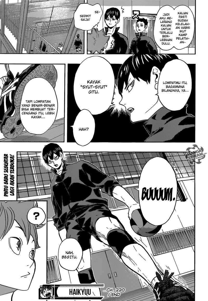 Haikyuu!! Chapter 220 - halaman 20