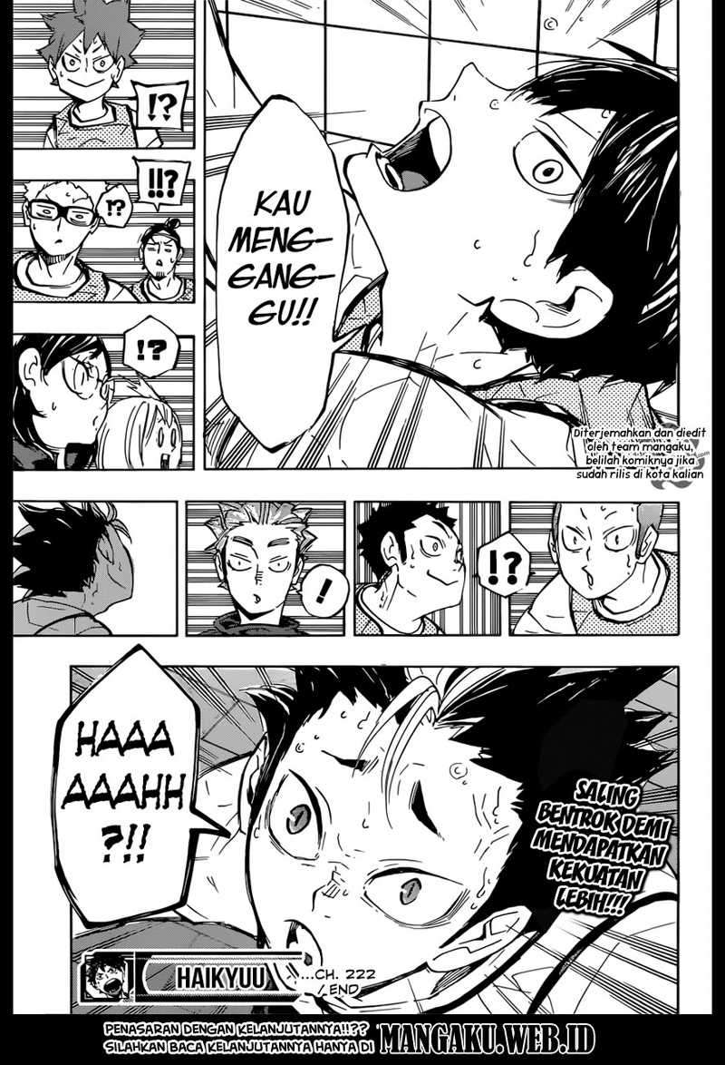 Haikyuu!! Chapter 222 - halaman 20