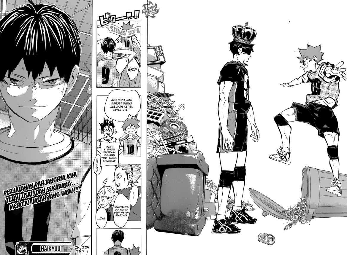 Haikyuu!! Chapter 224 - halaman 22