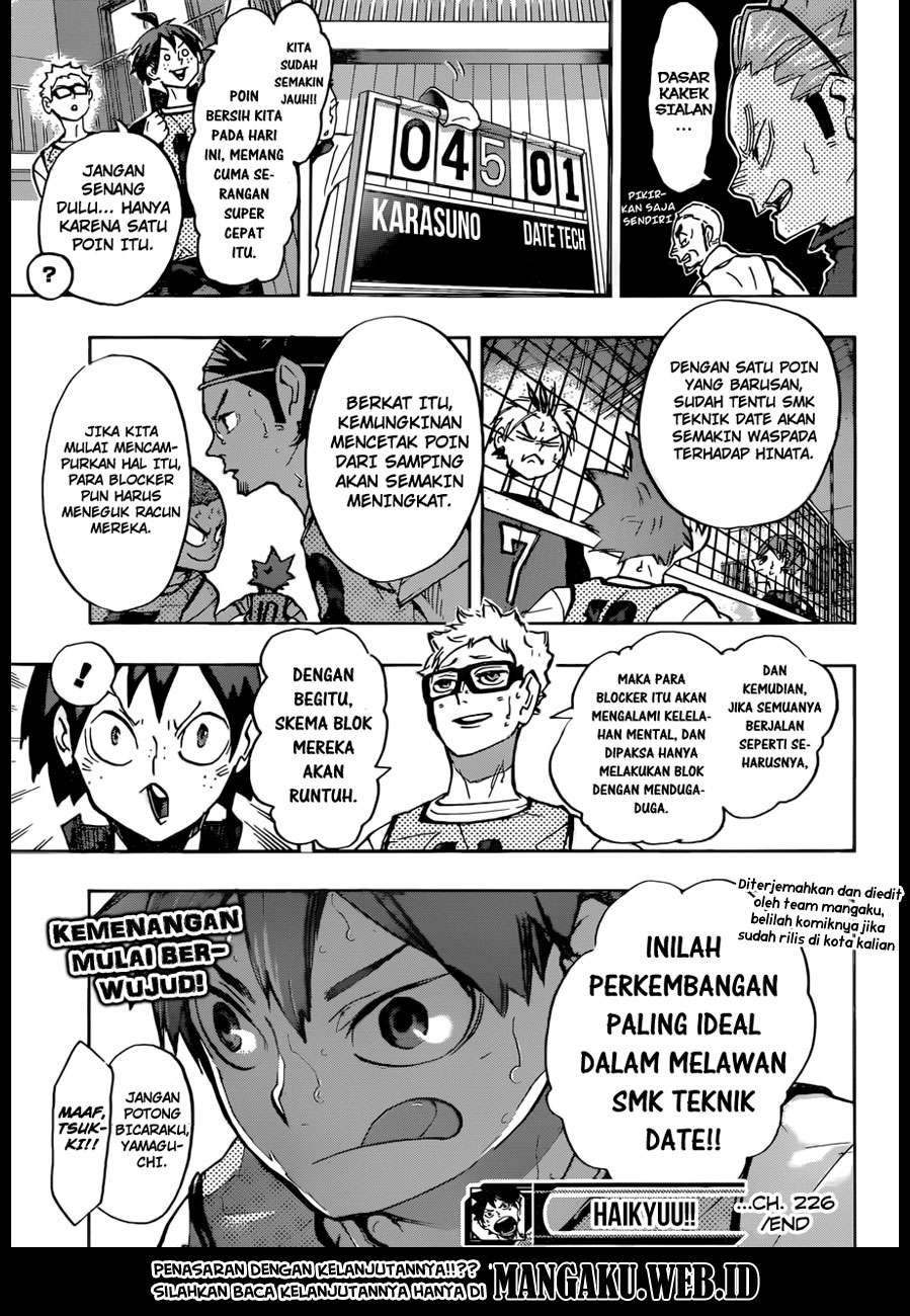 Haikyuu!! Chapter 226 - halaman 20