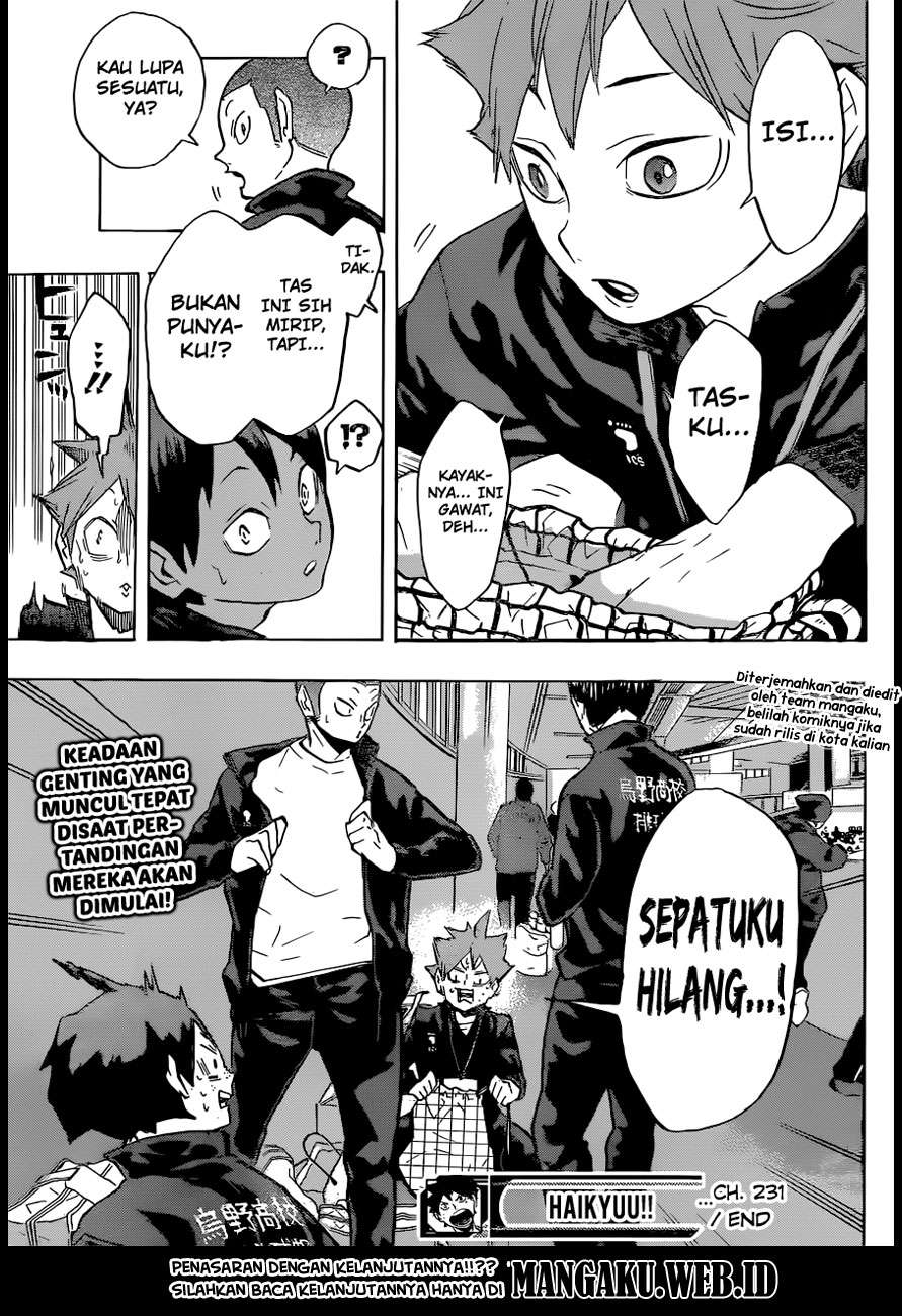 Haikyuu!! Chapter 231 - halaman 18