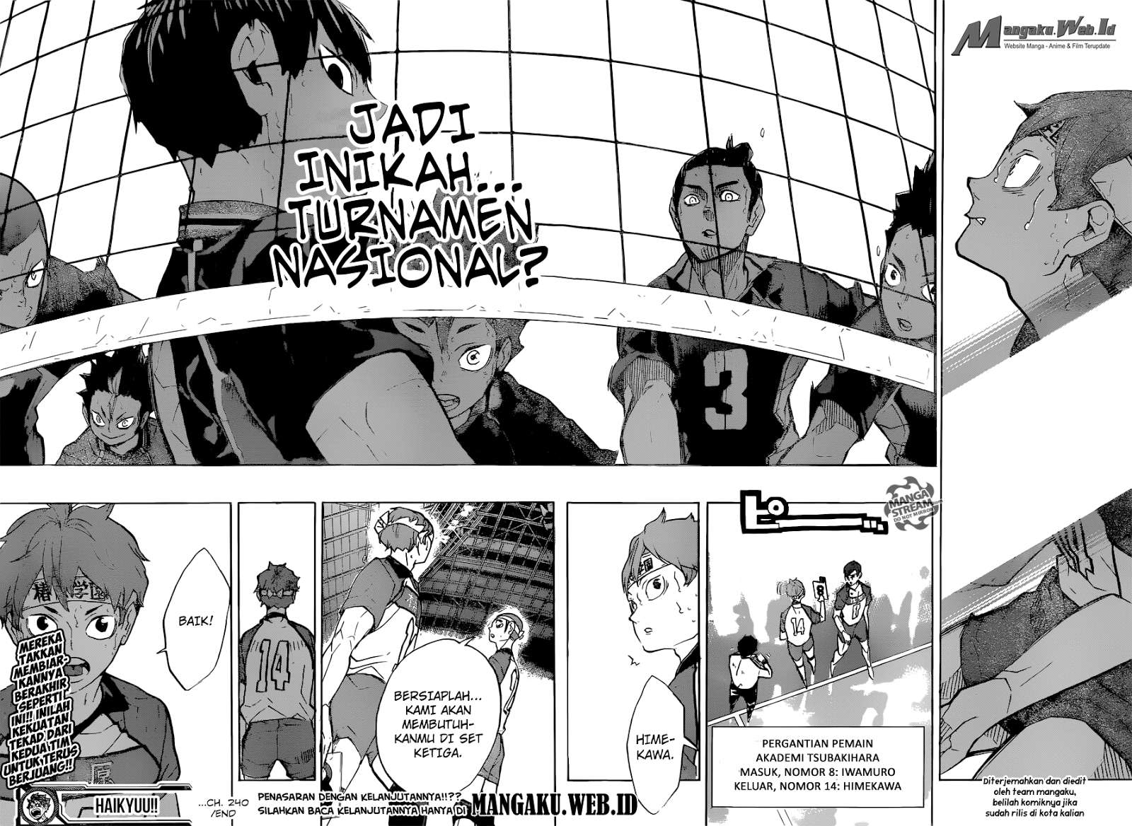 Haikyuu!! Chapter 240 - halaman 19