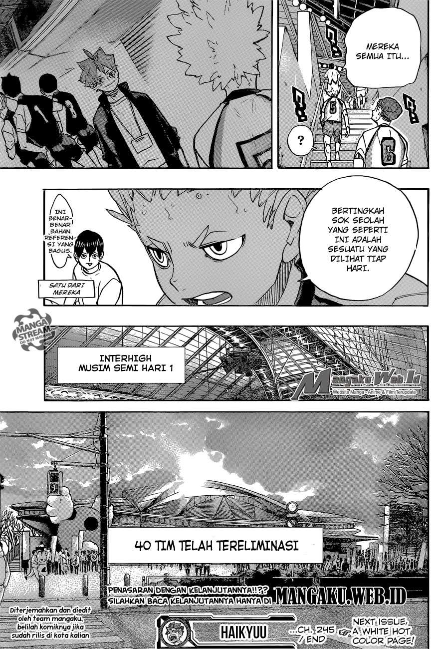 Haikyuu!! Chapter 245 - halaman 19