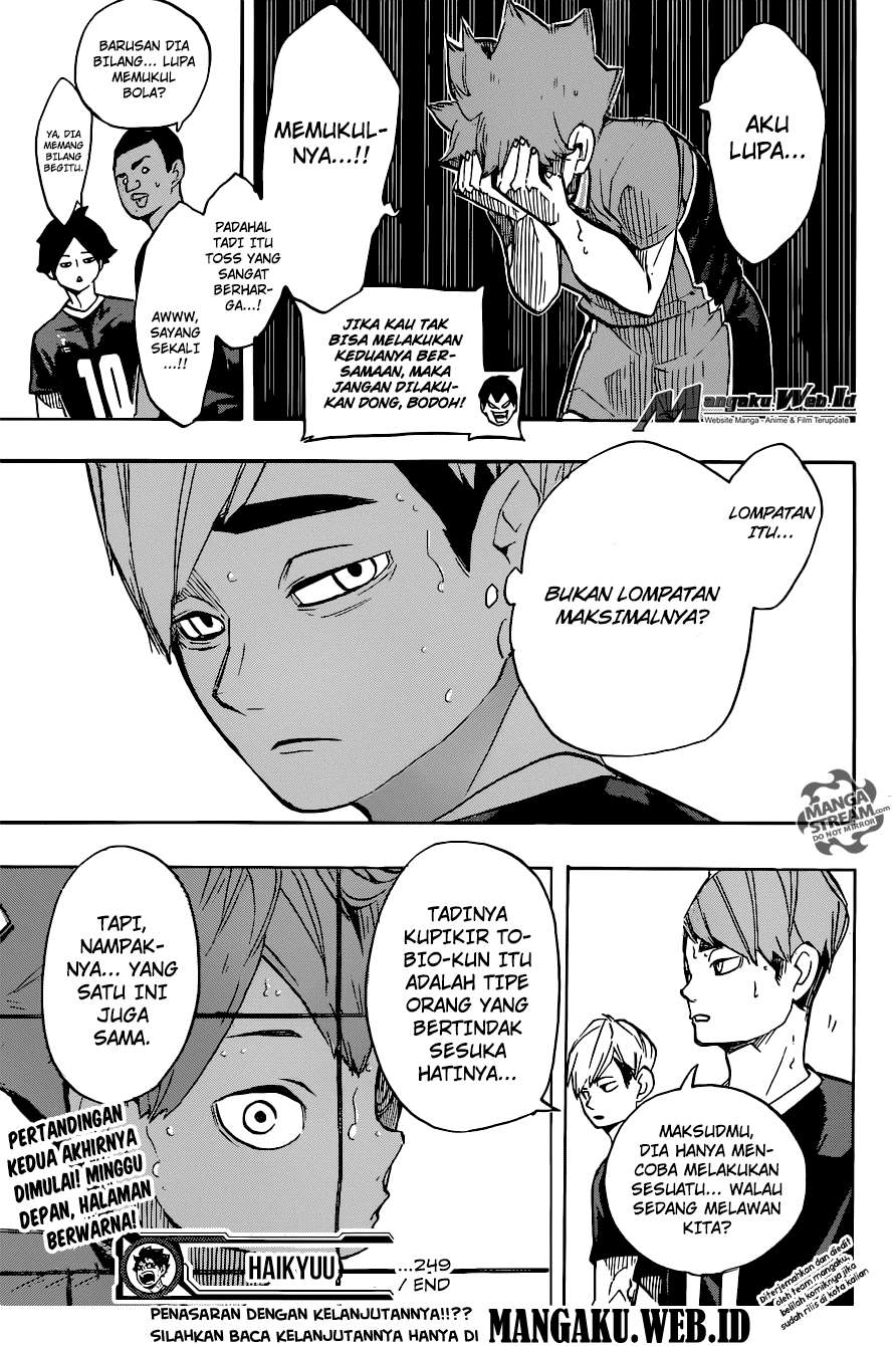 Haikyuu!! Chapter 249 - halaman 21