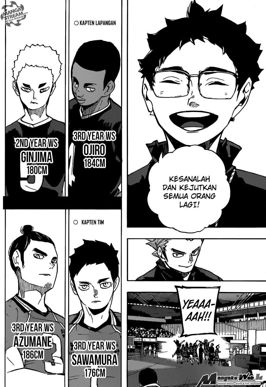 Haikyuu!! Chapter 249 - halaman 8