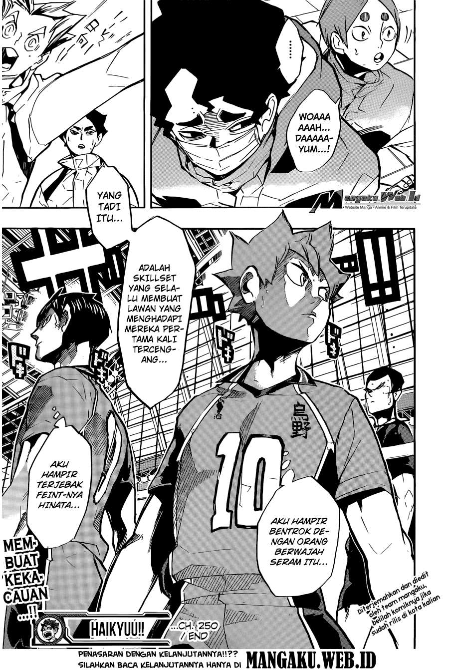 Haikyuu!! Chapter 250 - halaman 18